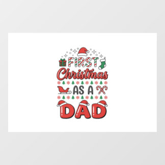 Autocollant Pour Fenêtre Premier Noël Papa Fête
