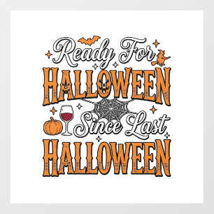 Autocollant Pour Fenêtre Prêt pour Halloween Vintage Gravure Design de T-Sh