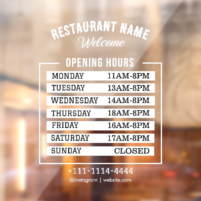 Autocollant pour fenêtre PRO (Feuille 2)