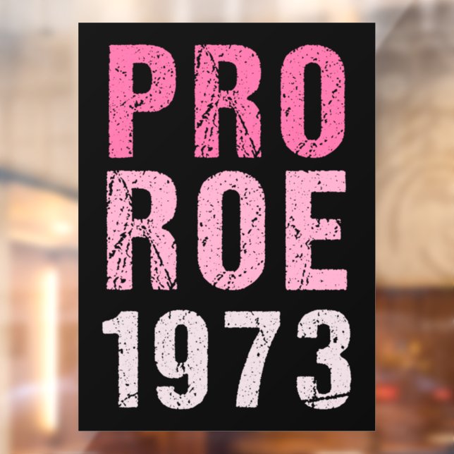 Autocollant Pour Fenêtre Pro Roe 1973 (Feuille 2)