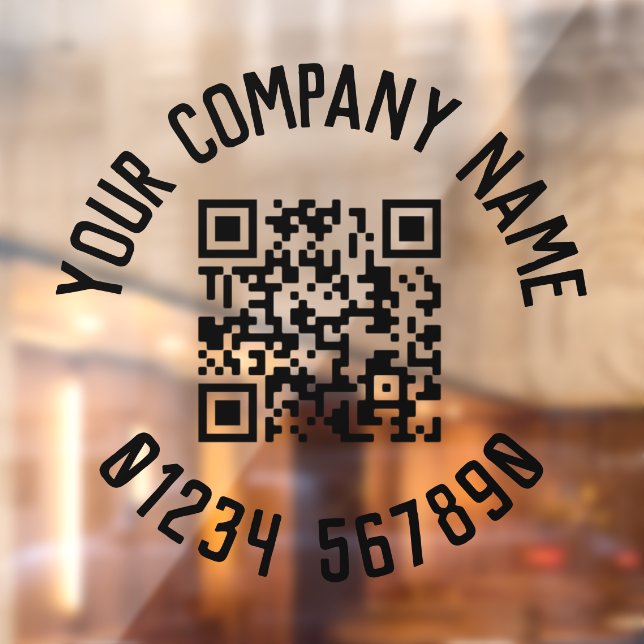 Autocollant Pour Fenêtre Promotion commerciale avec code QR (Feuille 2)