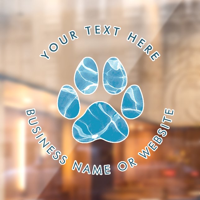 Autocollant Pour Fenêtre Promotions pour laver les pattes de chiots (Feuille 2)