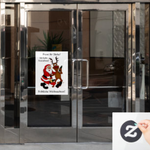 Autocollant Pour Fenêtre Prost it bags - Joyeux Noël! Texte allemand
