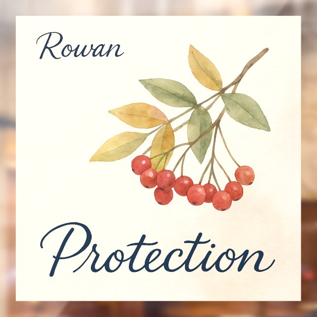 Autocollant Pour Fenêtre Protection de Rowan (Feuille 2)