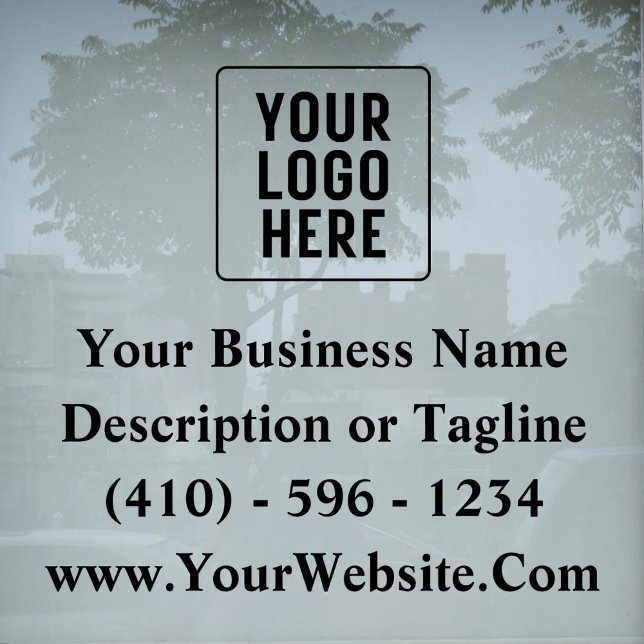 Autocollant Pour Fenêtre Publicité marketing pour entreprise de voiture ave (Créateur téléchargé)