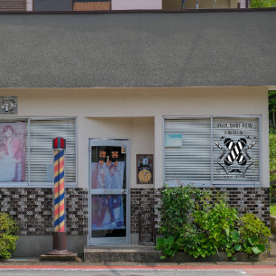 Autocollant Pour Fenêtre Publicité personnalisée pour salon de coiffure pou