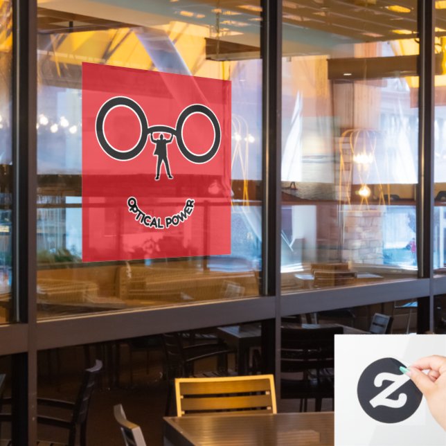 Autocollant Pour Fenêtre Puissance optique (Fenêtre du restaurant)