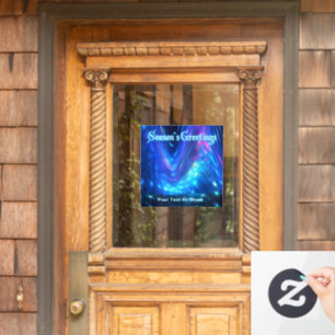 Autocollant Pour Fenêtre Qaanaaq - Carte de vacances Bonnes Fêtes