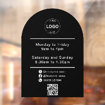 Qr Code Business Logo Horaires d'ouverture