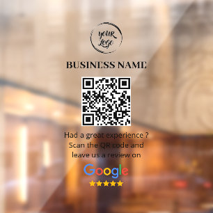 Autocollant Pour Fenêtre Qr Code Google Avis de l'entreprise