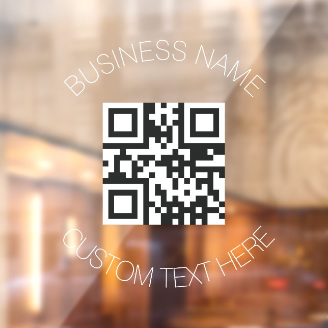 Autocollant Pour Fenêtre QR Code Moderne Personnalisé Promotion Professionn (Feuille 2)