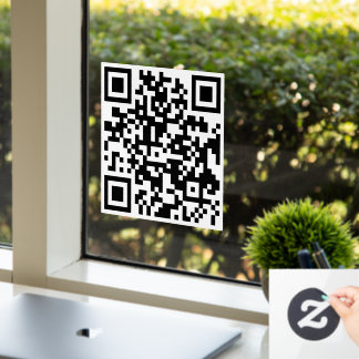 Autocollant Pour Fenêtre QR Code Store Vente entreprise élégant moderne