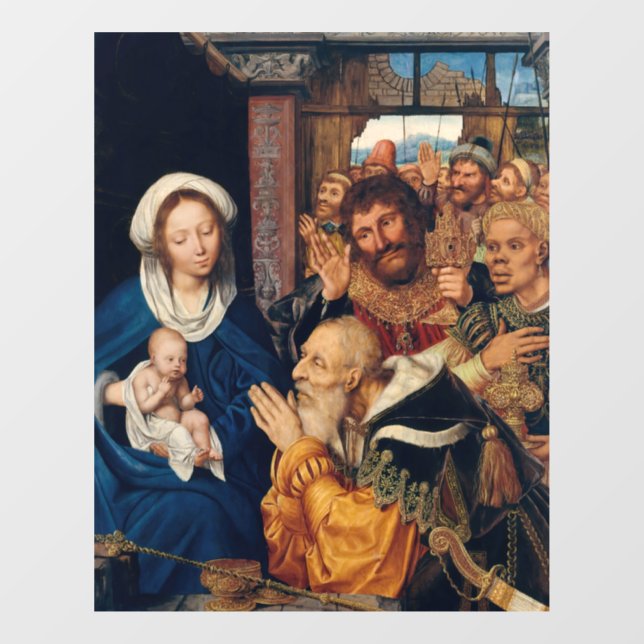 Autocollant Pour Fenêtre Quentin Matsys - L'Adoration du Magi (Feuille)