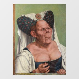 Autocollant Pour Fenêtre Quentin Matsys - Une Vieille Femme Grotesque