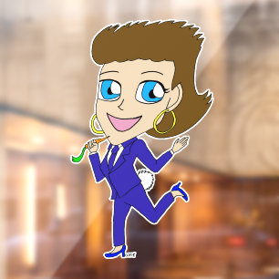 Autocollant Pour Fenêtre queue de lapin de chibi