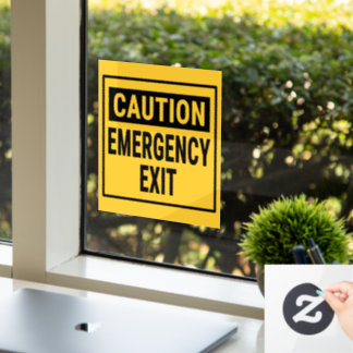 Autocollant Pour Fenêtre Quitter d'urgence