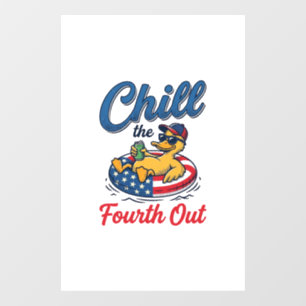 Autocollant Pour Fenêtre Refroidir le quatrième design de T-shirt de canard