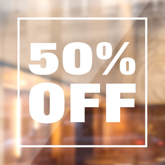 Autocollant Pour Fenêtre Remise vente (Feuille 2)