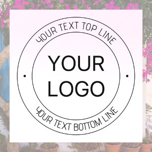 Autocollant Pour Fenêtre Remplacement de logo facile & Texte modifiable Ros