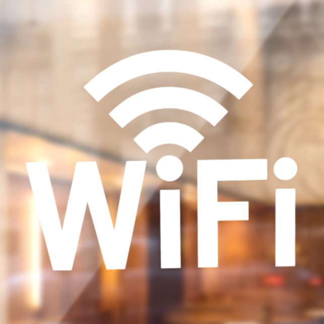 Autocollant Pour Fenêtre Réseau Wi-fi (Feuille 2)