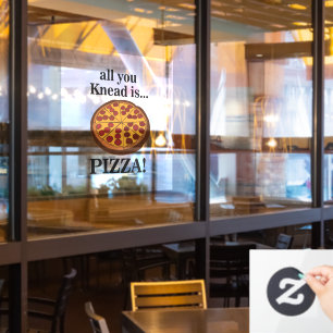Autocollant Pour Fenêtre Restaurant Pizza au Pepperoni