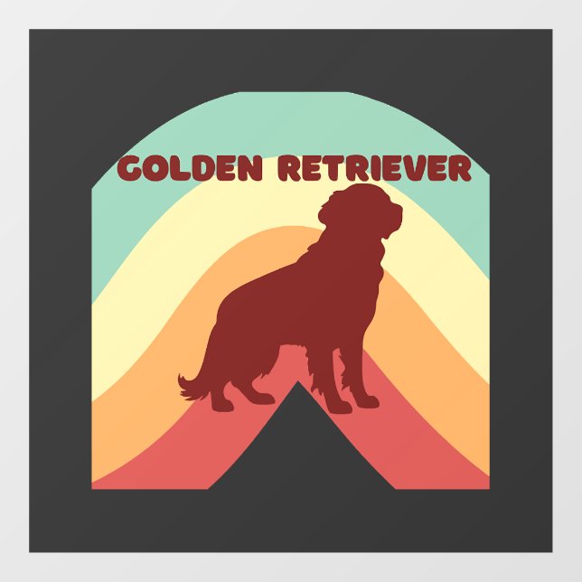 Autocollant Pour Fenêtre Retriever doré  (Feuille)