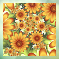 Rêve Floral, Art Fractal Moderne Abstrait Fleur