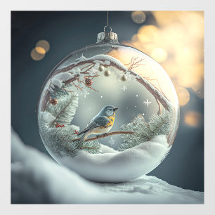 Autocollant Pour Fenêtre Robin Globe Clouage de fenêtre