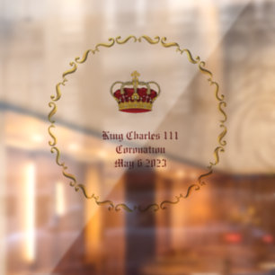 Autocollant Pour Fenêtre Roi Charles 111 Coronation 6 mai 2023