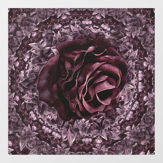 Autocollant Pour Fenêtre Rosace Mandala  (Feuille)