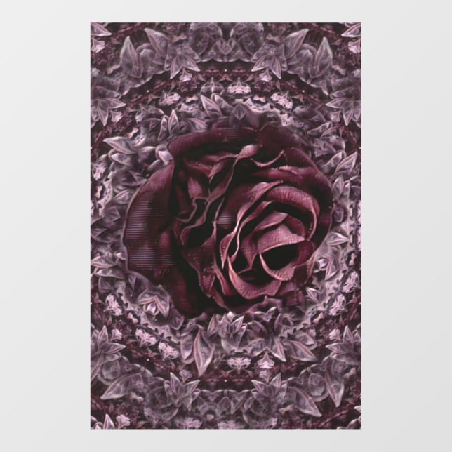 Autocollant Pour Fenêtre Rosace Mandala  (Feuille)