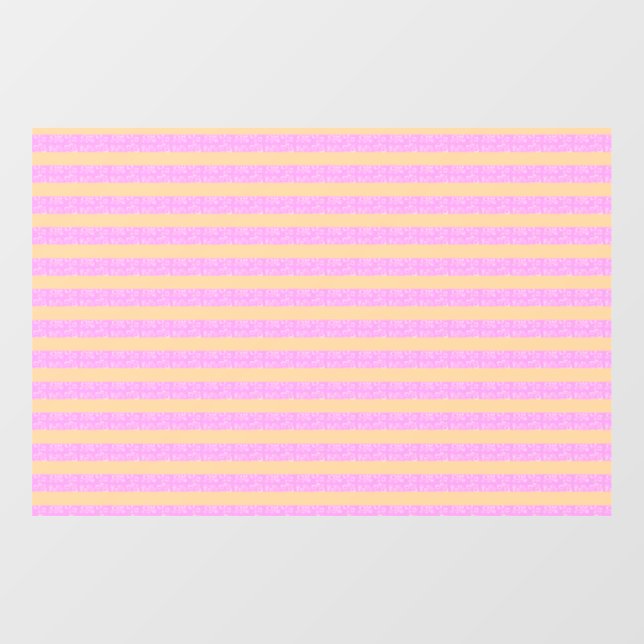 Autocollant Pour Fenêtre Rose Géométrique  (Feuille)