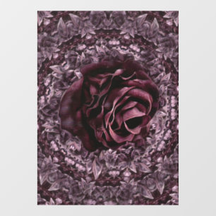 Autocollant Pour Fenêtre Rose Mandala