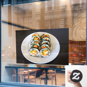 Autocollant Pour Fenêtre Roulé de sushi coréen Kimbap nourriture coréenne 