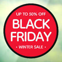 Round Black Friday Simple Professional Modern Vent