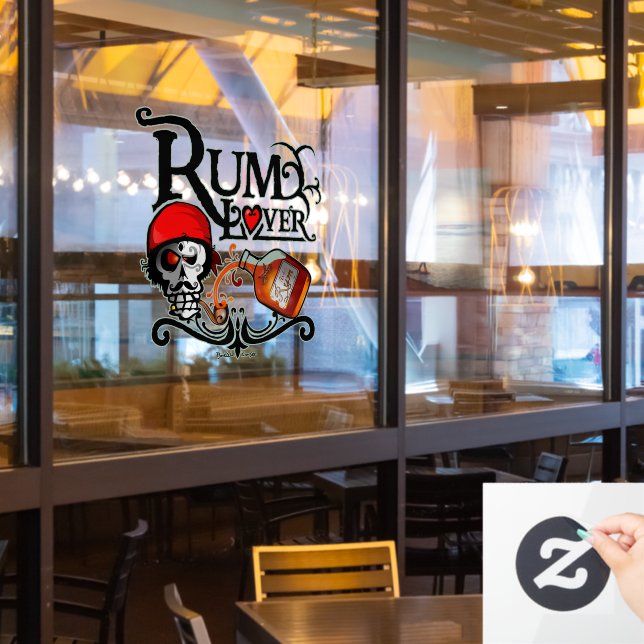 Autocollant Pour Fenêtre Rum lover (Fenêtre du restaurant)