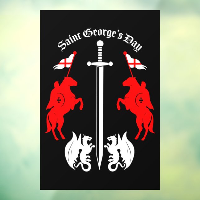 Autocollant Pour Fenêtre Saint George's Day (Feuille 3)