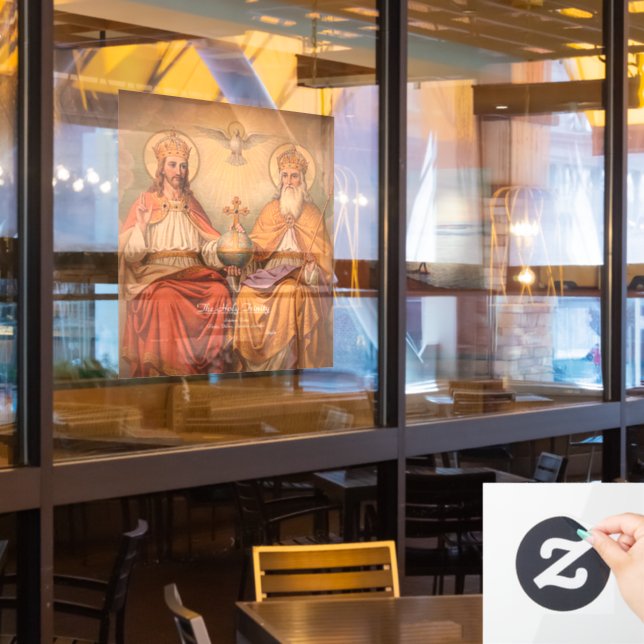 Autocollant Pour Fenêtre Sainte Trinité (Fenêtre du restaurant)