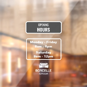 Autocollant Pour Fenêtre Salon d'exposition de voitures de marque personnal