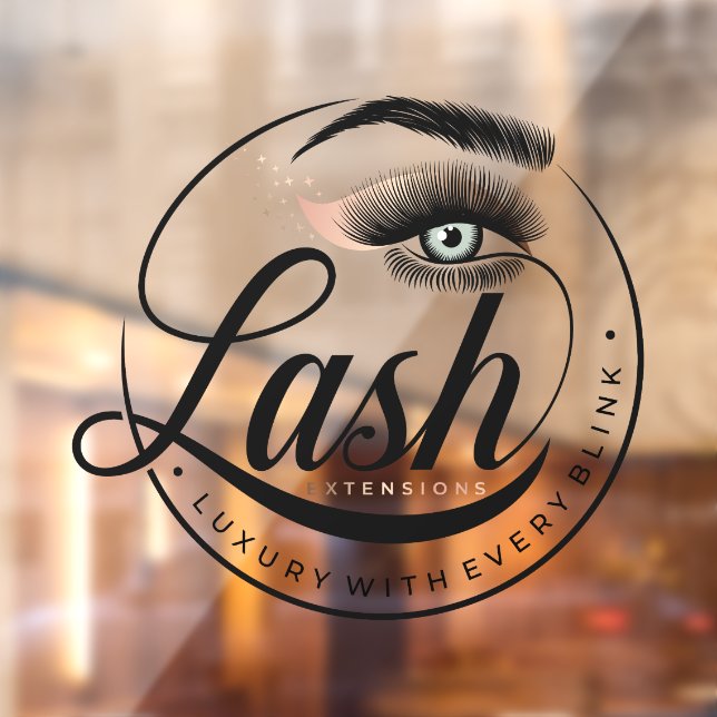 Autocollant Pour Fenêtre Salon Spa Extensions De Cils Luxe Générique (Feuille 2)