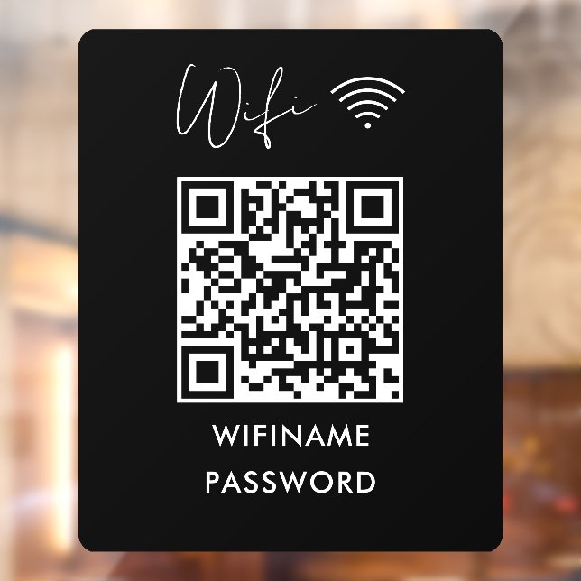 Autocollant Pour Fenêtre Scanner Pour Connecter Le Code Qr De Mot De Passe  (Feuille 2)