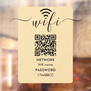 Autocollant Pour Fenêtre Scanner pour se connecter au code QR du réseau Wif