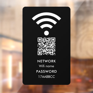 Autocollant Pour Fenêtre Scanner pour se connecter au code QR du réseau Wif