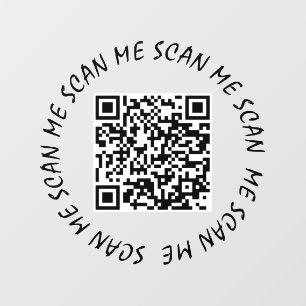 Autocollant pour fenêtre - Scannez mon code QR