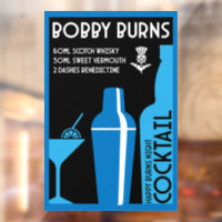 Scottish Bobby Burns Whiskey Cocktail