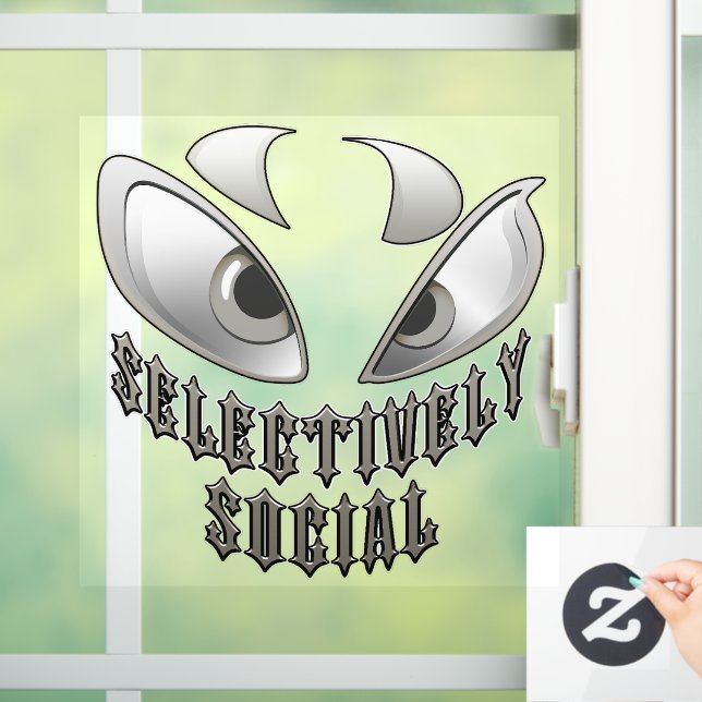 Autocollant Pour Fenêtre Sélectivement social (Maison)