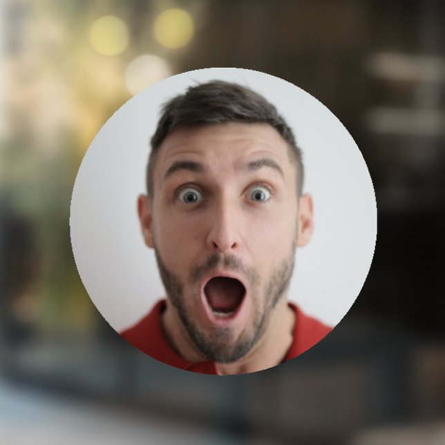 Autocollant Pour Fenêtre Selfie | Amusant Anniversaire Bachelor Party Votre (Créateur téléchargé)