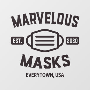 Autocollant Pour Fenêtre Sensibilisation à la défense de facemask