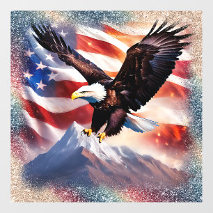 Autocollant Pour Fenêtre Serrure de fenêtre d'aigle patriotique