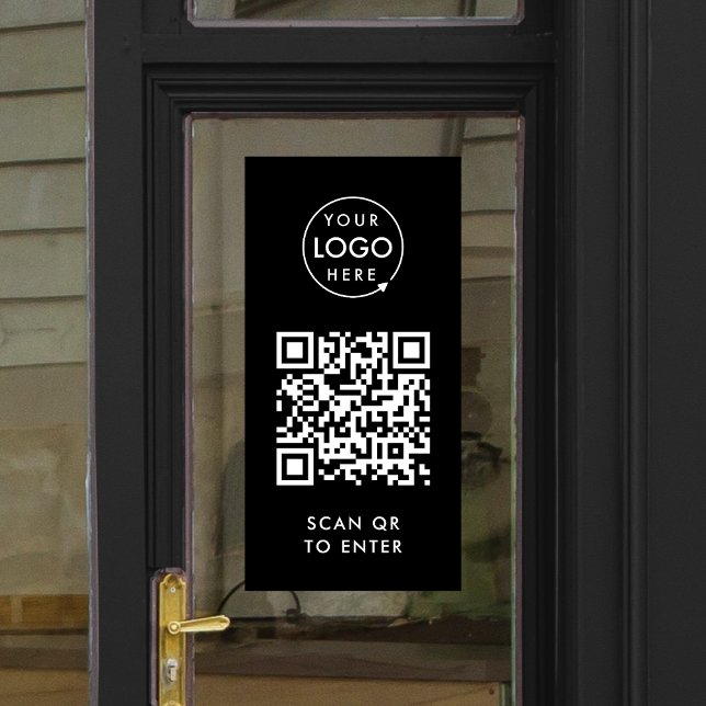 Autocollant Pour Fenêtre Serrure de porte de contrôle d'accès | Code QR Log (Créateur téléchargé)